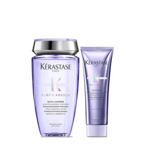 Kit Shampoo e Condicionador para Cabelos Loiros Kérastase Blond Absolu